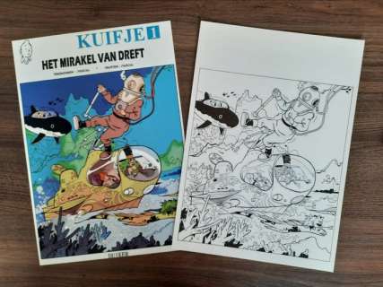 Schokaert, Pascal | Schokaert, Pascal - Originele tekening - Isabel/Kuifje - Hommage aan Hergé en Will | Catawiki