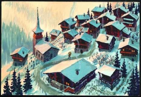 Gerard Van Straaten | Gerard van Straaten - Originele gouache in kleur - JÃ¼rg de herdersjongen - Page volante - (1965) | Catawiki