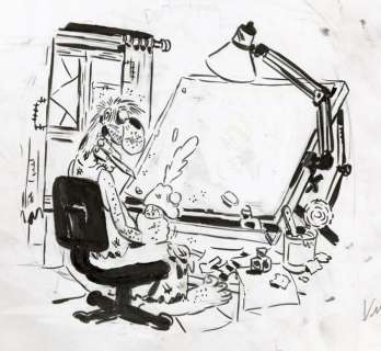 Vuillemin, Philippe | Vuillemin, Philippe - Dessin original - Hommage Ã  Titeuf - Zep - (2015) | Catawiki