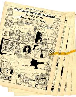 Stretching the Food Calendar | STRETCHING THE FOOD CALENDAR - EC COMICS, 5 Page Story | Russ Cochran