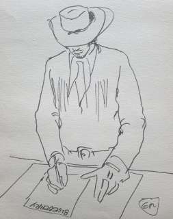 Giraud, Jean / Carrère, Serge | Giraud, Jean / Carrère, Serge - Dessin original - Blueberry / autoportrait | Catawiki