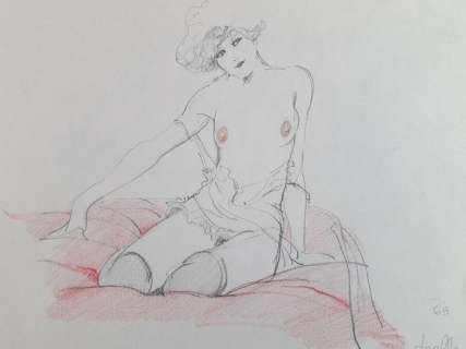 Leone Frollo | Leone Frollo - Mona Street - Page volante - Exemplaire unique | Catawiki