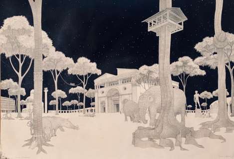 Cassiers, Bruno | Cassiers, Bruno - Dessin original - Voyage en Asie - (1976) | Catawiki