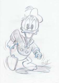 Millet | Donald Duck - Original Sketch Drawing - Millet - DIN A3 | Catawiki