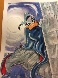 Alessandro Gottardo | Donald Duck - â€œFull moonâ€ - Page volante - Exemplaire unique - (2020/2020) | Catawiki