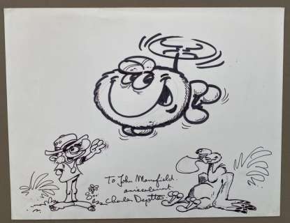 Degotte | Degotte, Charles - - Dessin original dédicacé - Le Flagada | Catawiki