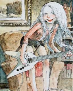 Sandoval, Tony | Sandoval, Tony - Dessin original couleur - The Hellboy Girl - (2020) | Catawiki