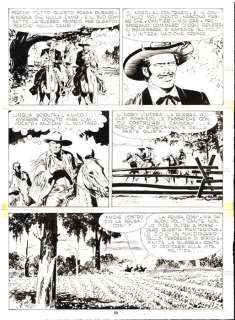 Giovanni Ticci | Tex n. 297 - G. Ticci - Tavola Originale "Gli Avvoltoi" - Page volante - Exemplaire unique - (1985) | Catawiki