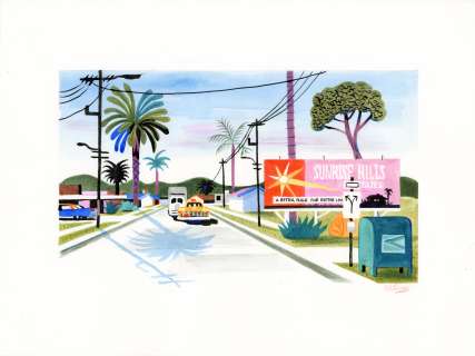 Alexandre Clerisse | ALEXANDRE CLÉRISSE – Illustration originale inspirée d’une case de Moonlight Express – R05 | Galerie Barbier