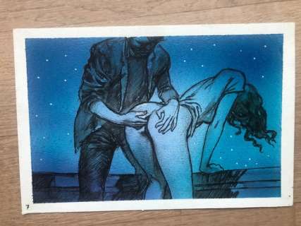 Milo Manara | Milo Manara - original artwork "Nocturno 7" - Page volante | Catawiki