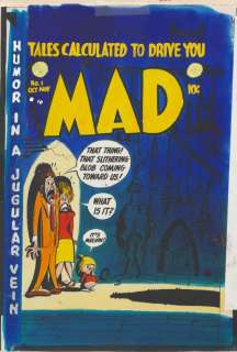 133: Severin Mad #1 cover watercolor original comic art | Russ Cochran