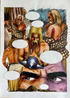 Luca Tarlazzi | Luca Tarlazzi - Tavola originale "Axu" - Page volante | Catawiki