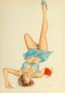  - Alberto Vargas (American, 1896-1982)
 So Many Choices
 Watercolor on board
 19-1/2 x 13-3/4 inches (49.5 x 34.9 cm) (sig...