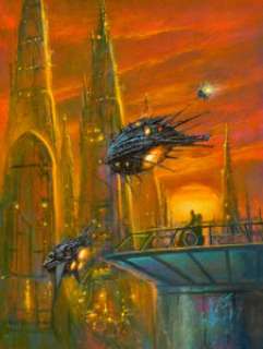  - Bob Eggleton (American, b. 1960)
 Foundation, 2017
 Oil on canvasboard
 16 x 12 in.
 Initialed and dated lower right
 
 ...