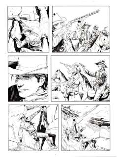 Roberto de Angelis | Tex Willer n. 2 - Roberto De Angelis - Tavola Originale "La banda di Red Bill" - Page volante - Exemplaire unique - (2018) | Catawiki