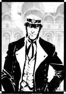 Tamburo, Nico | Tamburo, Nico - Original drawing - Tribute to Corto Maltese - (2022) | Catawiki
