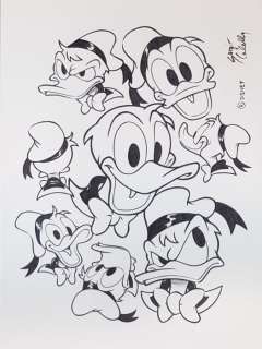 Sergio Cabella | Sergio Cabella - Illustrazione originale - Paperino - (2021) | Catawiki