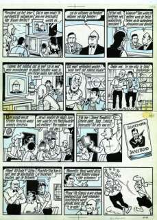 Encre de Chine et crayon bleu avec couleurs au dos pour la planche 28 | Millon