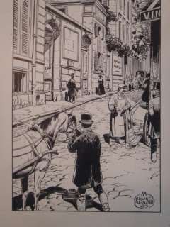 Blanc-Dumont, Michel | Blanc-Dumont, Michel - Dessin original - Sur Paris - (1980) | Catawiki