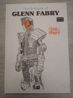 Glenn Fabry | The Artbook of Glenn Fabry fuori serie art book limited edition 100 copy - Illustrazione originale Judge Dredd on the art book - Cartonné - Exemplaire unique (2017) | Catawiki