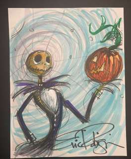 Eric Robison | Donald Duck - Jack Skellington - original colour study - EO - (2002) | Catawiki