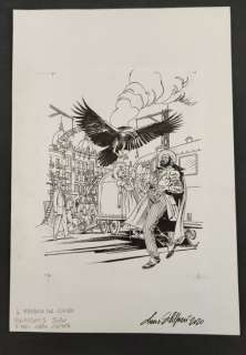 Lucio Filippucci | Martin Mystère - Originale di Copertina "Le Straordinarie Avventure del Dottor Mystère: Il Mistero del Corvo" Firmato - Page volante - Exemplaire unique - (2020) | Catawiki