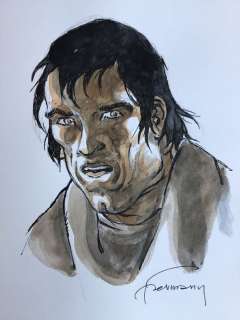 Hermann | Hermann - Dessin original couleur - Les Tours de Bois-Maury | Catawiki