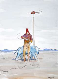 Moebius | Starwatcher, illustration Ã  l’encre de Chine … | Millon