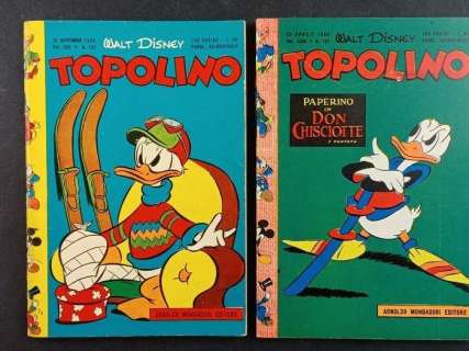 Topolino nn. 127, 137 - 2x libretto completi di bollino e giochi non giocati - Broché - EO - (1955) | Catawiki