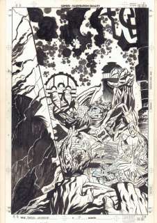 Mike Manley - marvel universe #7 cover - ulysses bloodstone, dr. Druid, zawadi, makkari, & mole man - 1998 signed