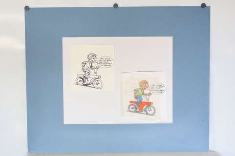 Jidéhem | Jidéhem - Dessin original + mise en couleur originale - Pipette | Catawiki