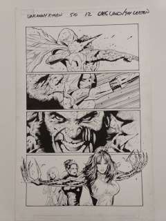 Greg Land | Uncanny X-Men - Page 12 du numéro 510 - Magnifique planche de Greg Land - Page volante - Exemplaire unique - (2009) | Catawiki