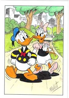 Millet | . Donald Duck & Daisy Duck - Millet - Original Drawing - EO | Catawiki