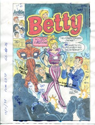 Betty Comics #75 Hand Painted Cover Color Guide | DTA Collectibles