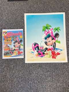 Ray Nicholson | Mickey Magazine - Original Disney Minnie Maus water color drawing ~ Ray Nicholson~ - Exemplaire unique | Catawiki