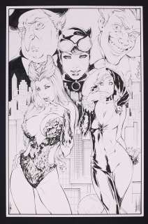 Original Art for Gotham Villains Pinup by Elias Chatzoudis | mycomicshop.com