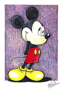 Millet | Mickey Mouse - Millet - Original Drawing | Catawiki