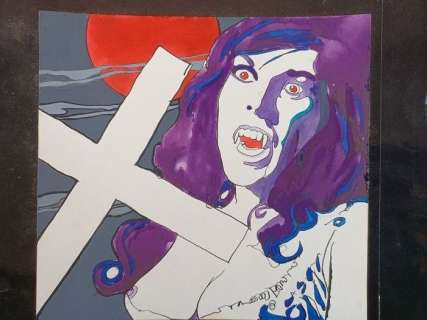 Mauro Rostagno | Horror Sansoni - 1x opera originale - Page volante - Exemplaire unique | Catawiki