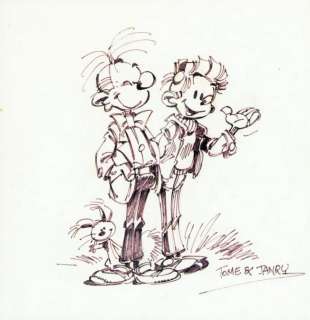 Janry. Illustration originale Spirou | BDEnchères