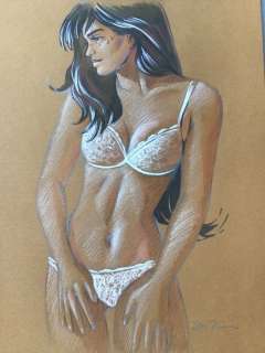 Jim | Jim - Dessin original en couleur - Une Nuit Ã  Rome - Marie | Catawiki