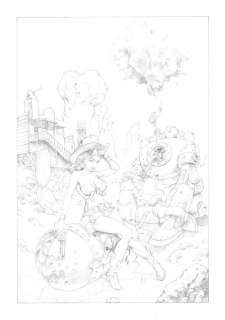 Gianluca Doretto | COWGIRL - TAVOLA ORIGINALE GIAN LUCA DORETTO - cm 30x42 | Catawiki