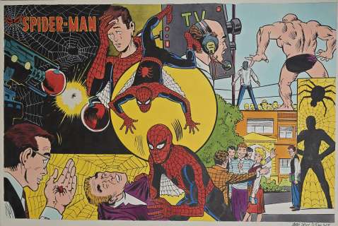 Illustrazione originale Larry Camarda Amazing Spider Man ” Spider-Man” | Venere Comic Art