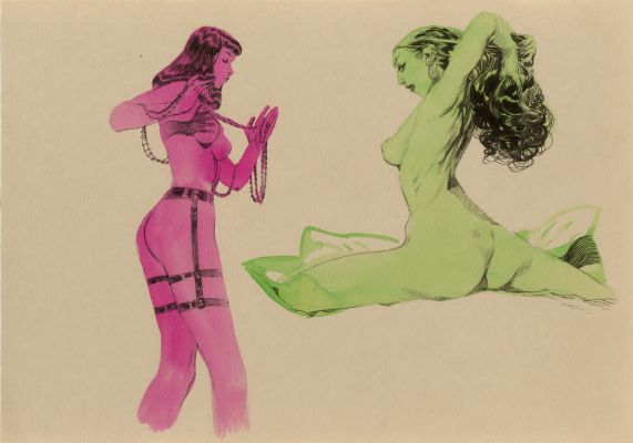 Vince | NYMPHES – Dessin original 90 | Galerie Barbier