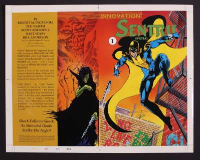 Cover Proof for Sentry Special #1 (1991) by Bart Sears and Bill Anderson | mycomicshop.com