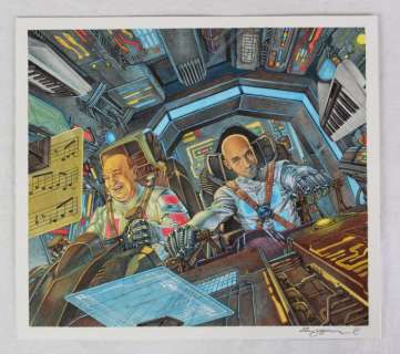 Allan Jefferson | Allan Jefferson - Originele tekening voor LP / CD - JoÃ£o Donato & Donatinho - Sintetizamor - (2017) | Catawiki