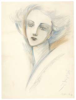 Moto Hagio Hand-Drawn Color Illustration " Marlene Dietrich " | Mandarake (Big Web)