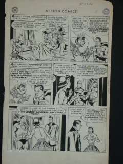 1400: Action Comics. #198 Interior Page. Boring. | Weiss Auctions