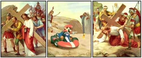 Jeroom | Jeroom - "Damn you Mario!" NFT + Art paper on plate (2022) | Catawiki