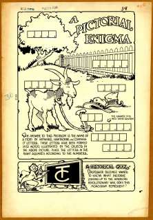 Carlson - A PICTORIAL ENIGAMA, PUZZLE FUN. Pg. 39 | Russ Cochran