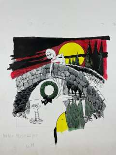 Marco Rostagno | Marco Rostagno Originale di retrocopertina "Alice" per Horror - (1970) | Catawiki